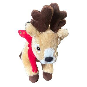 Lindt Gund Reindeer Plush Christmas Holiday Stuffed Toy Deer 7"‎ Vintage